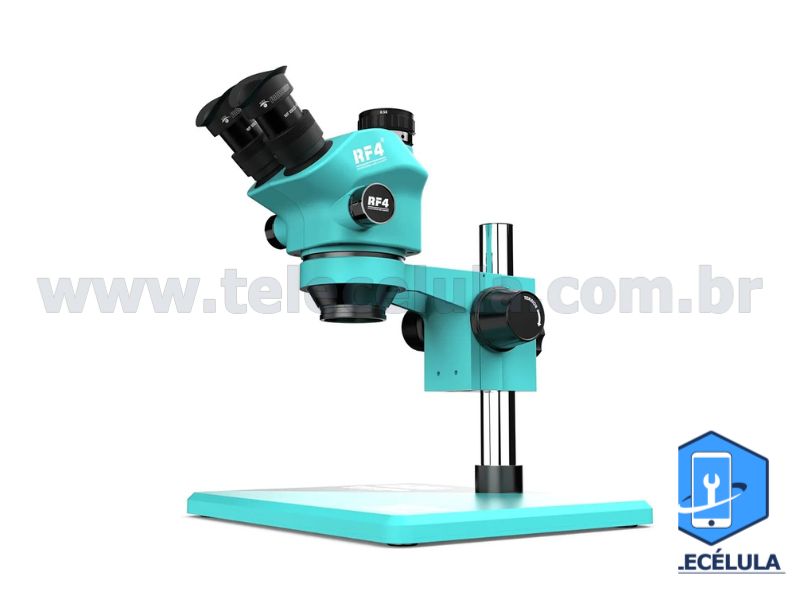 Sem Imagem - MICROSCPIO TRINOCULAR PROFISSIONAL RF4 7050PRO COM ZOOM 7X AT 50X